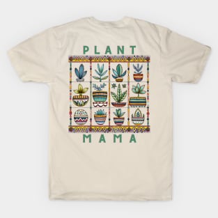 Boho Plant Mama Succulent Plants T-Shirt